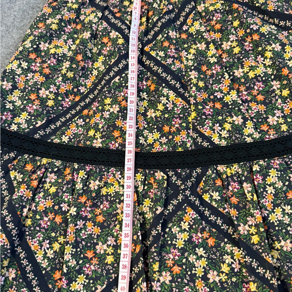 Lost + Wander Floral Skater Skirt - Black and Multicolor,Ortensia Mini Skirt - Picture 5 of 12